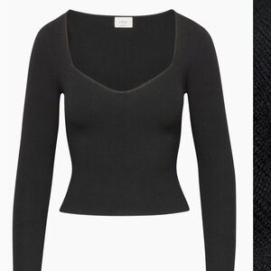 Aritzia Wilfred Tuscany sweater in black